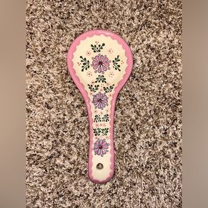 Vintage antique ceramic Spoon Rest coquette decor